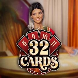 32 Cards online game logo by Ezugi on ringospin.eu