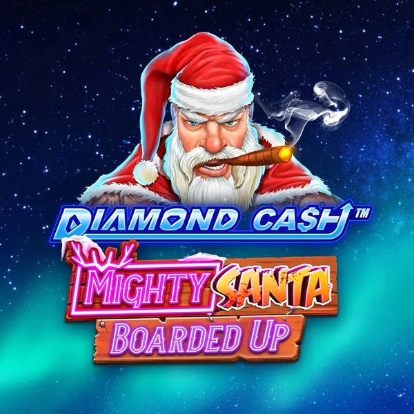 Diamond Cash Mighty Santa Boarded Up logo – Slots by Greentube at Ringospin Casino