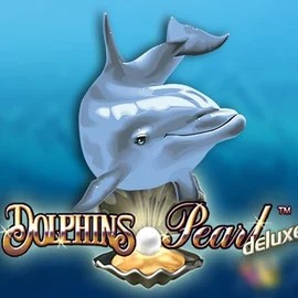Dolphins Pearl Deluxe online game logo by Novomatic on ringospin.eu