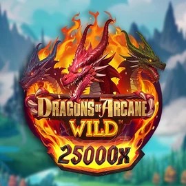 Dragons of Arcane Wild logo by Foxium at Ringospin Casino