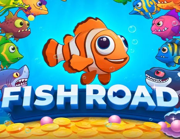 Fish Road casino game by InOut – featured logo at Ringospin Casino