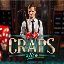 Live Craps slot logo by Evolution at Ringospin Casino