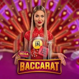 Mega Baccarat game by Pragmatic Play – logo hosted on Ringospin Casino