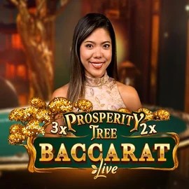 Prosperity Tree Baccarat slot logo by Evolution at Ringospin Casino