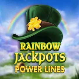Rainbow Jackpots Power Lines logo by Red Tiger Gaming at Ringospin Casino