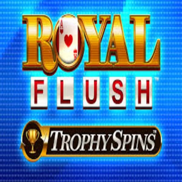 Royal Flush Trophy Spins slot visual from Greentube available on ringospin.eu