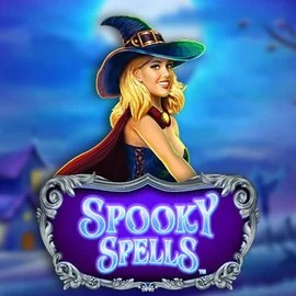Spooky Spells slot logo by Novomatic at Ringospin Casino