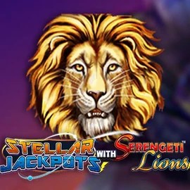 Stellar Jackpots with Serengeti Lions slot visual from Lightning Box Game available on ringospin.eu