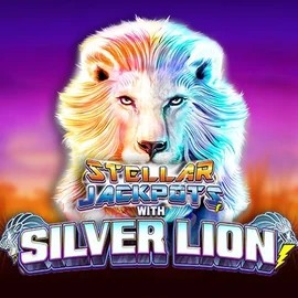Stellar Jackpots with Silver Lion logo by Lightning Box Game Ringospin Casino